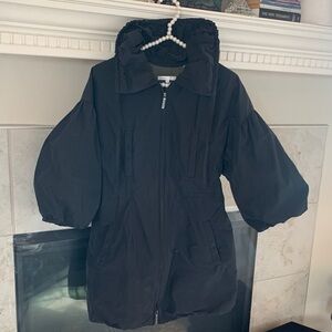 VINCE by Vince Camuto Black Spring 3/4 Long Balloon Sleeves inside ties size S